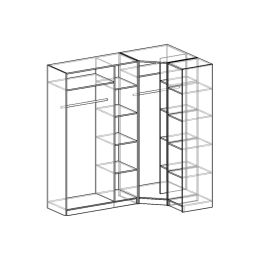 Шкаф угловой Меркурий Люкс-3