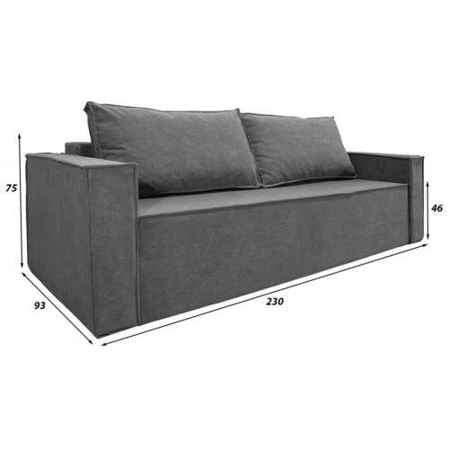 Диван Лофт Люкс Plush Grey