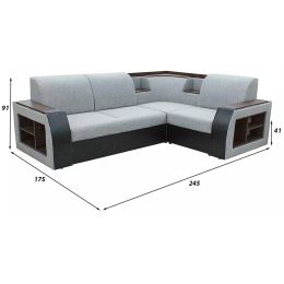 Диван модульный угловой Андерсен Grey