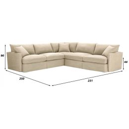 Диван модульный угловой Марсия-2 Милк