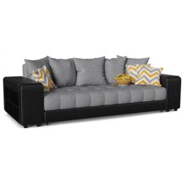 Диван прямой Дубай zigzag gray Еврокнижка