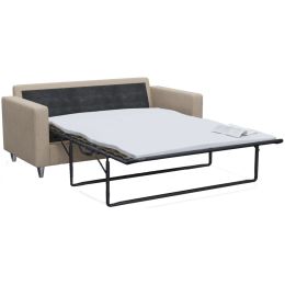 Диван прямой Камелот Бежевая рогожка Французская Раскладушка