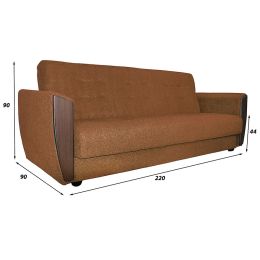 Диван прямой Лира Люкс Brown