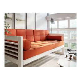 Диван Сега Б Velvet беленый дуб orange