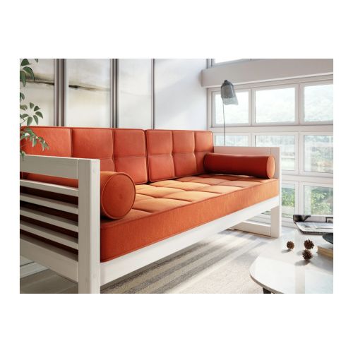 Диван Сега Б Velvet беленый дуб orange