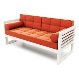 Диван Сега Б Velvet беленый дуб orange