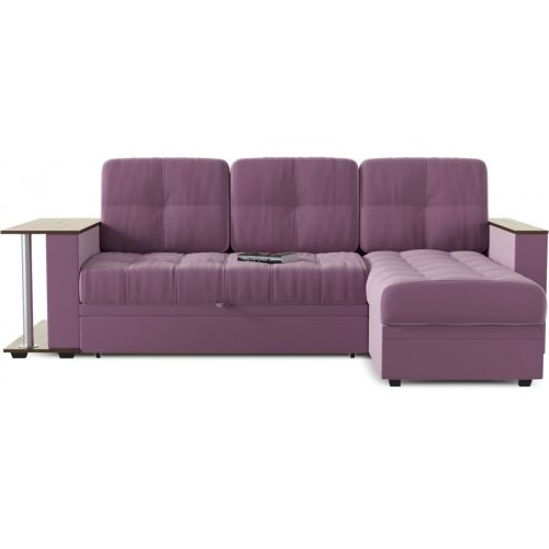 Диван Угловой Атланта Классик Purple со столом дельфин