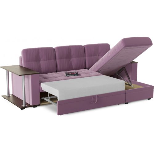 Диван Угловой Атланта Классик Purple со столом дельфин