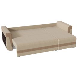 Диван угловой Фаворит Люкс Бежевый еврокнижка