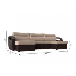 Диван угловой Форсайт Микс Plush 1