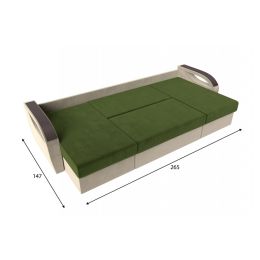 Диван угловой Форсайт Вельвет Green-Beige