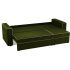 Диван угловой Принстон micro-velvet Green еврокнижка