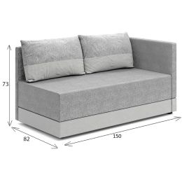 Кушетка Никас Микс Grey