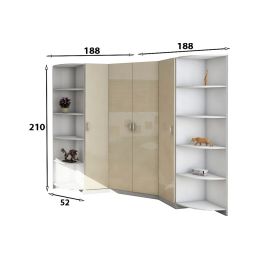 Шкаф угловой Меркурий Люкс-16