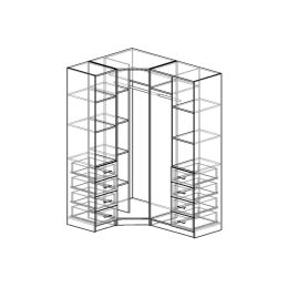 Шкаф угловой Меркурий Люкс-7 Фреза