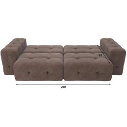 Диван модульный Спилберг Plush Brown
