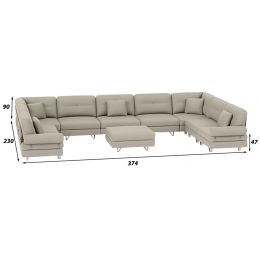 Диван модульный угловой Багама П-образный большой