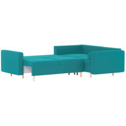 Диван модульный угловой Белфаст Plush Blue