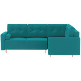 Диван модульный угловой Белфаст Plush Blue