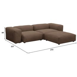 Диван модульный угловой Фиджи-4 Brown