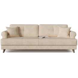 Диван прямой Мирта (Милфорд) Ivory еврокнижка