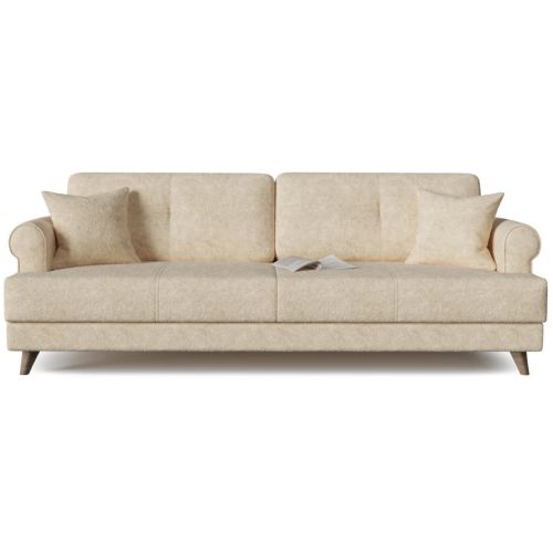 Диван прямой Мирта (Милфорд) Ivory еврокнижка