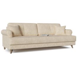 Диван прямой Мирта (Милфорд) Ivory еврокнижка