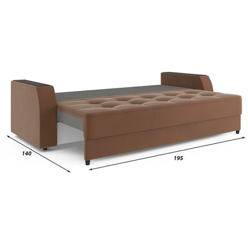 Диван прямой Нью Йорк Brown