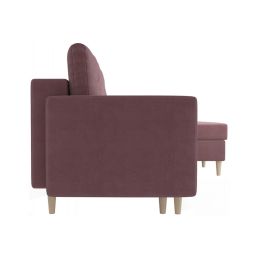 Диван угловой Белфаст Велюр Пудра