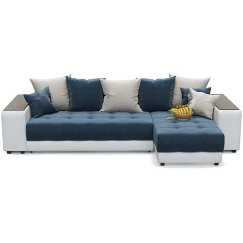 Диван угловой Дубай Dark Blue Еврокнижка