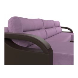 Диван угловой Форсайт Вельвет Микс Лилак-Brown