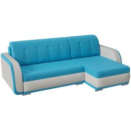 Диван угловой Генри (Агата) Blue Еврокнижка