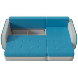 Диван угловой Генри (Агата) Blue Еврокнижка