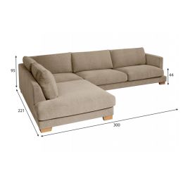 Диван угловой Плимут Дарк Beige