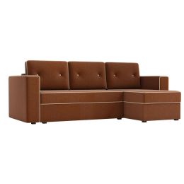 Диван угловой Принстон Matting Brown еврокнижка