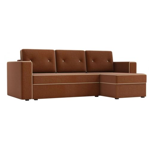 Диван угловой Принстон Matting Brown еврокнижка