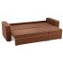 Диван угловой Принстон Matting Brown еврокнижка