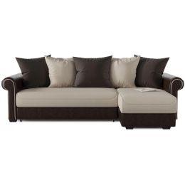 Диван угловой Слим (Сохо) Ivory еврокнижка