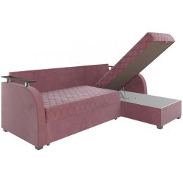 Диван угловой Токио Велюр Пудра