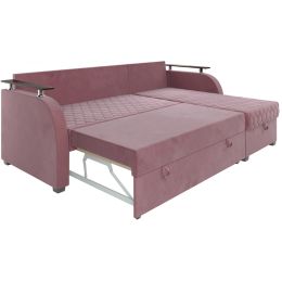 Диван угловой Токио Велюр Пудра