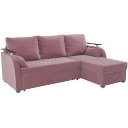 Диван угловой Токио Велюр Пудра