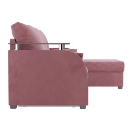 Диван угловой Токио Велюр Пудра