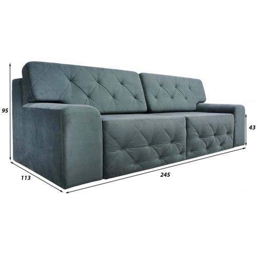 Диван Вегас Plush Grey
