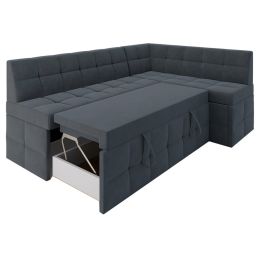 Кухонный диван Атлас Велюр Grey