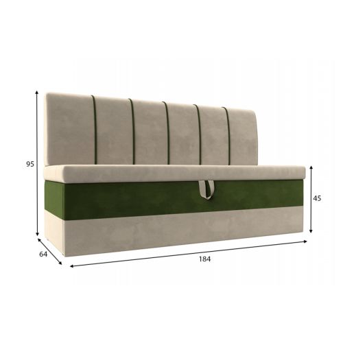 Кухонный диван Энигма Вельвет Beige Green