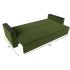 Диван Атланта Light без столика Green