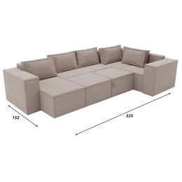 Диван модульный Лофт П-образный Beige