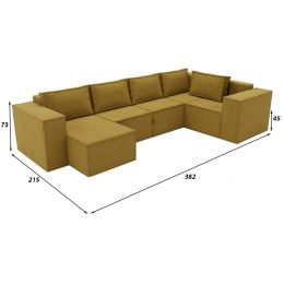 Диван модульный Лофт П-образный Еллоу