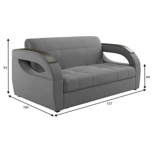 Диван Монреаль Plush  Grey