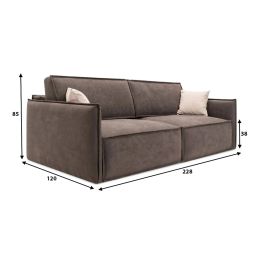 Диван прямой Белла Brown